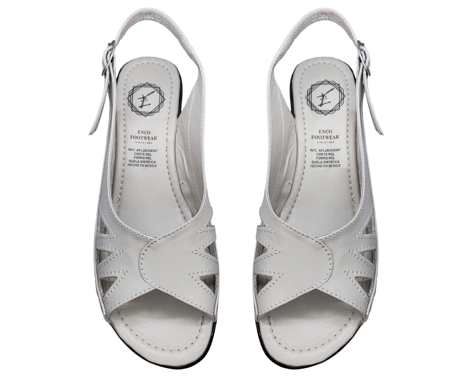 Foto 9 pulgar | Sandalias para Mujer Enco Footwear de Piel Beiges