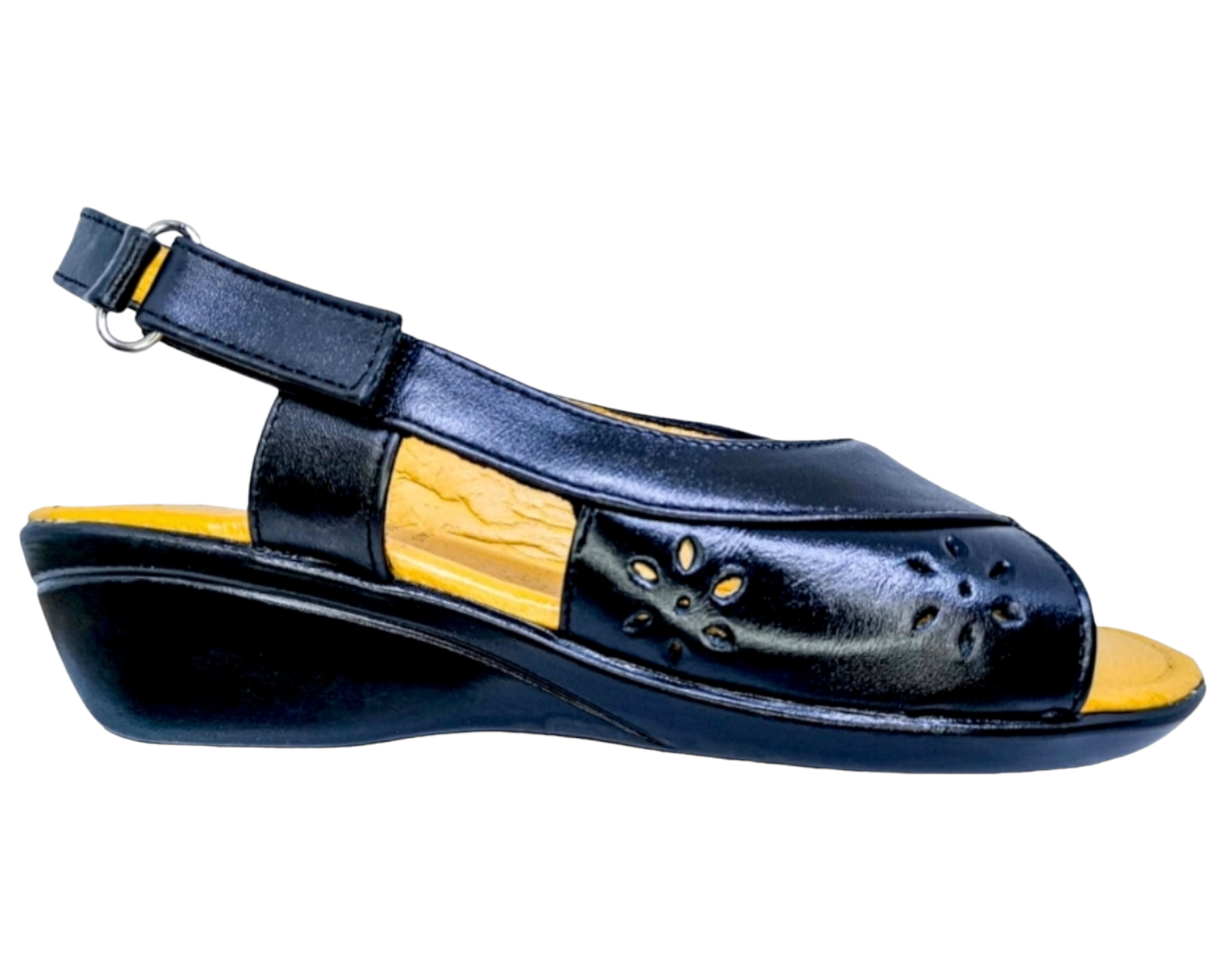 Foto 9 pulgar | Sandalias Enco Footwear de Piel Soft Comfort Negras para Mujer