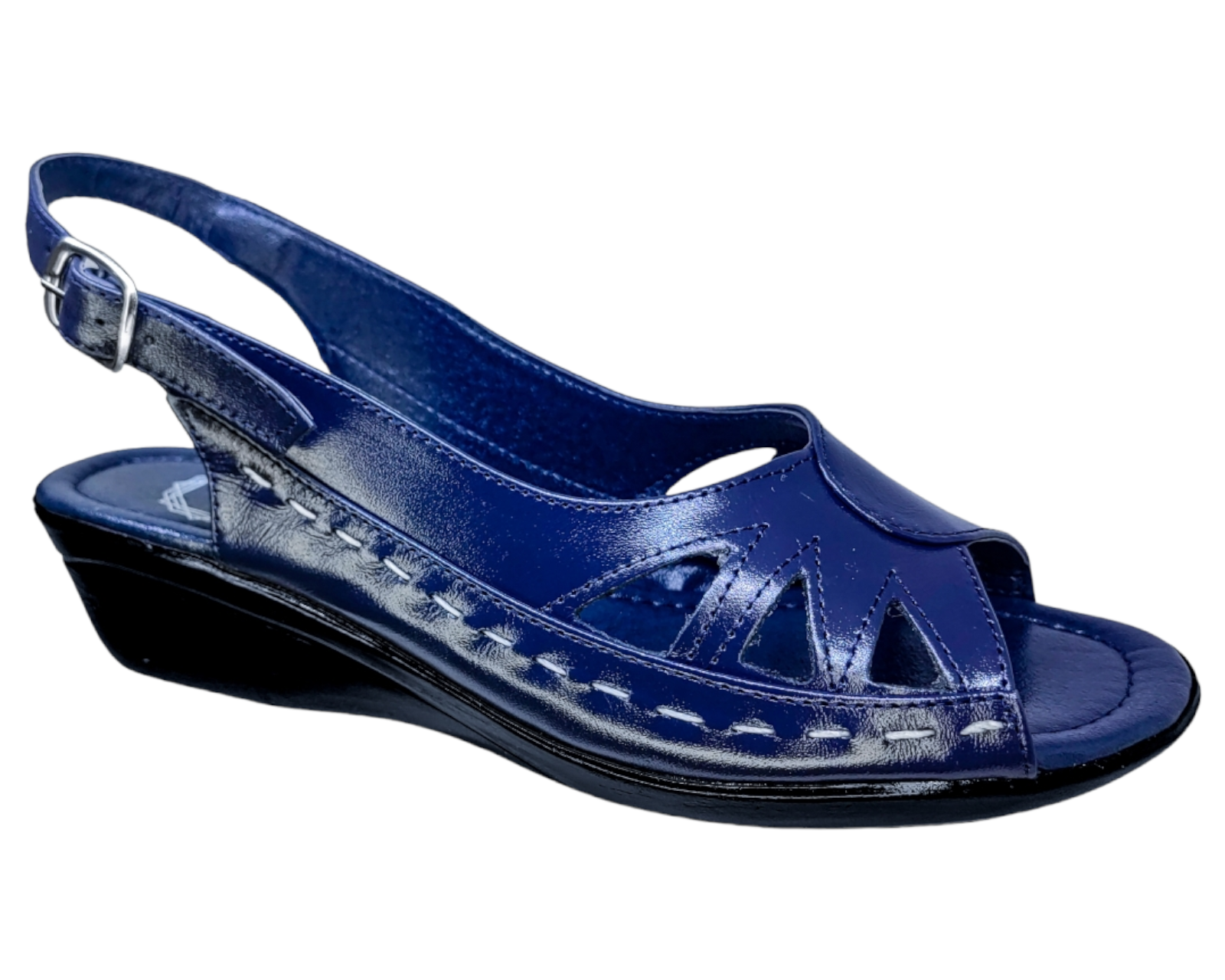 Foto 2 pulgar | Sandalias Enco Footwear de Piel Azules para Mujer