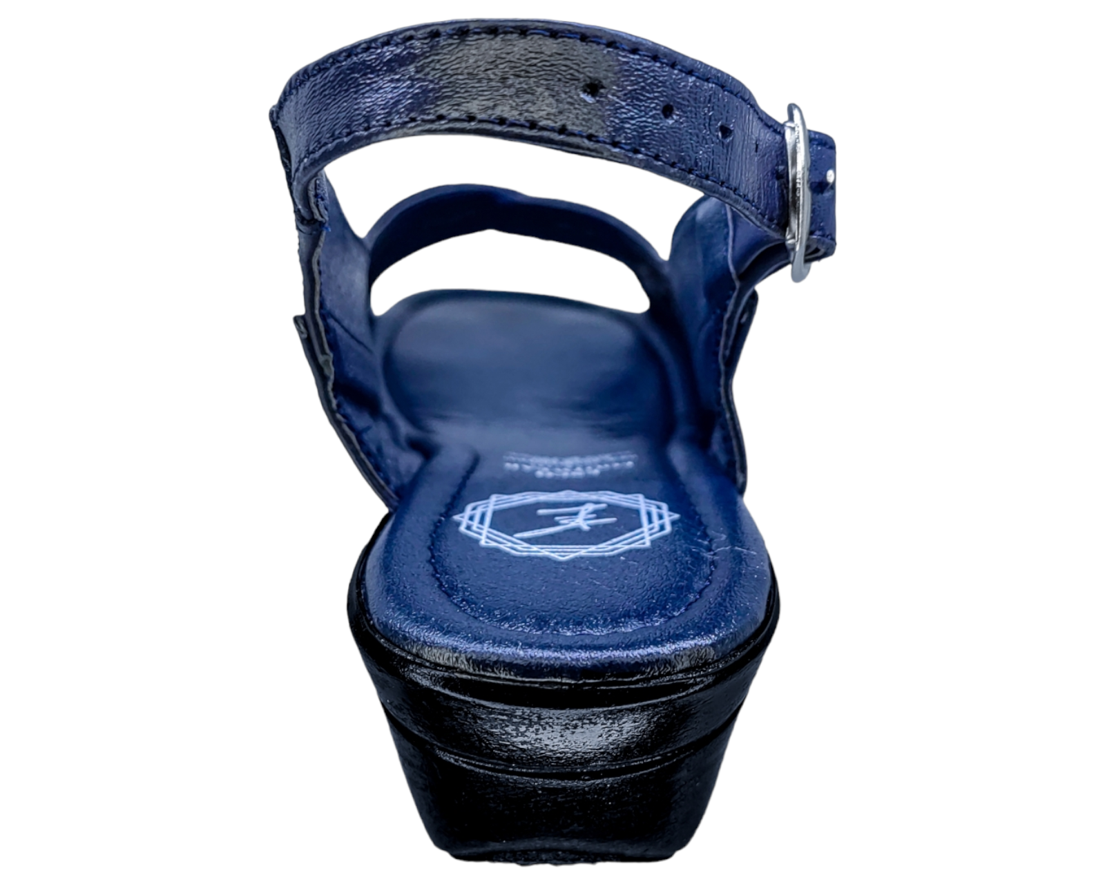 Foto 8 pulgar | Sandalias Enco Footwear de Piel Azules para Mujer