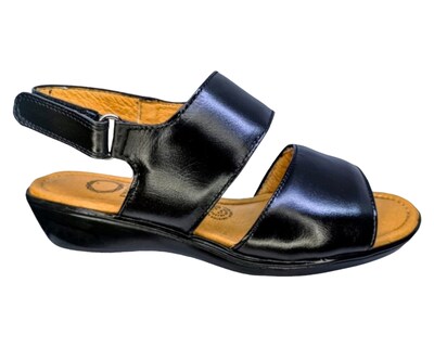 Foto 7 | Sandalias para Mujer Enco Footwear de Piel Soft Comfort Negras