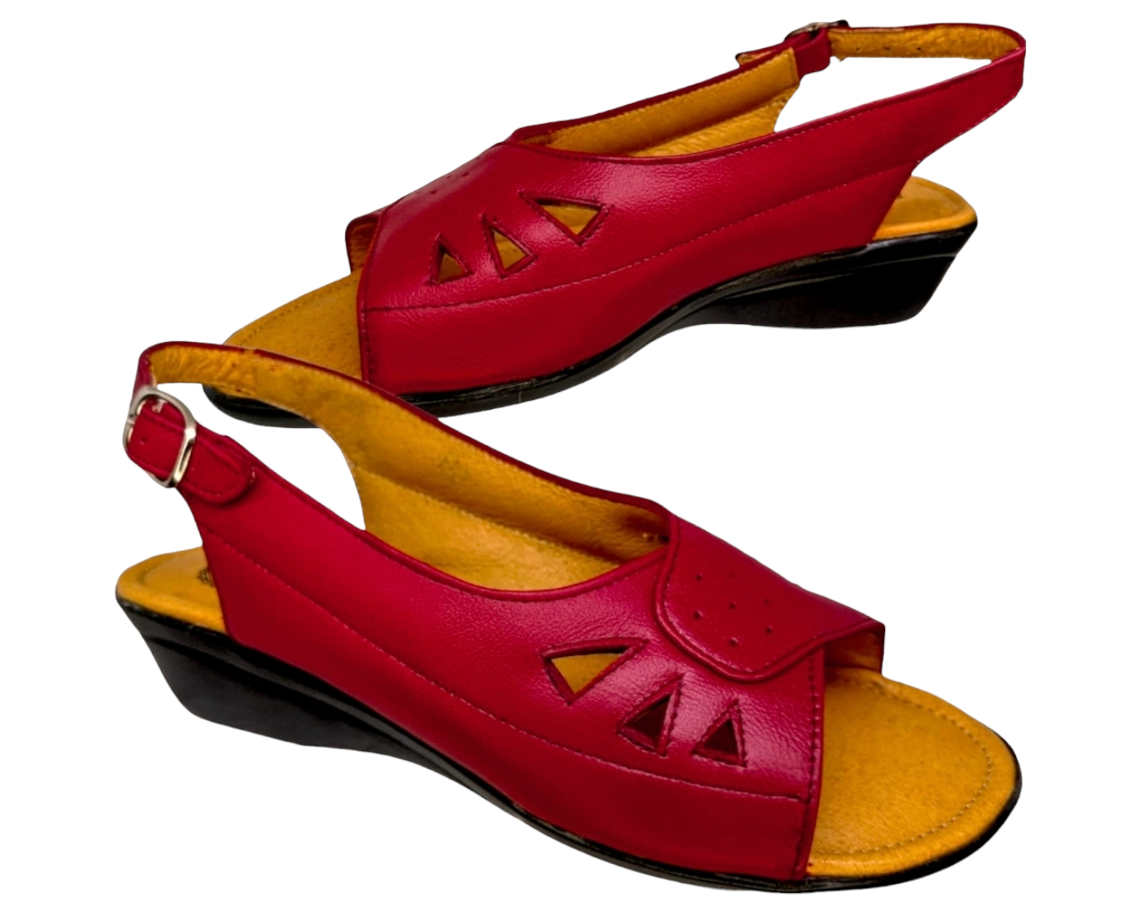Foto 3 pulgar | Sandalias para Mujer Enco Footwear de Piel Soft Comfort Rojas