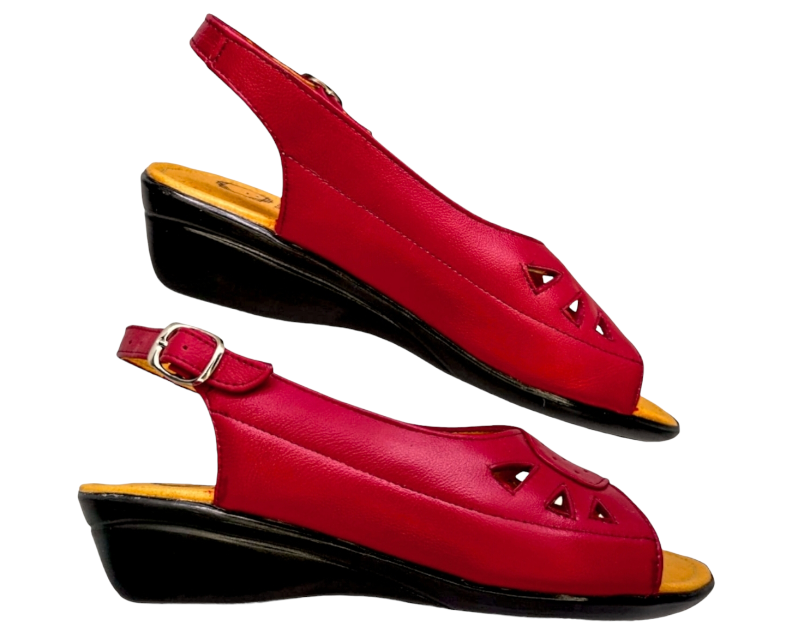Foto 6 pulgar | Sandalias para Mujer Enco Footwear de Piel Soft Comfort Rojas