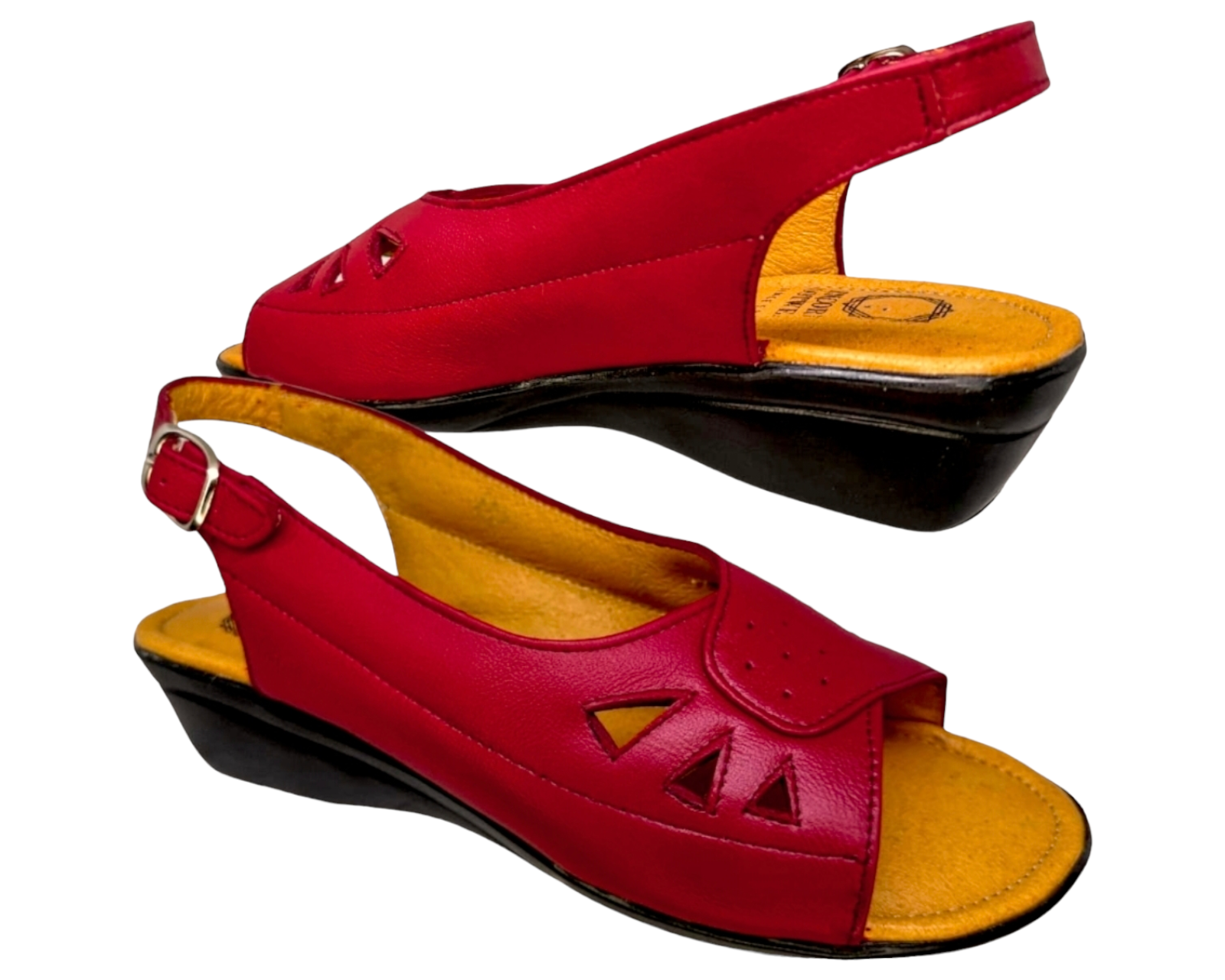 Foto 7 pulgar | Sandalias para Mujer Enco Footwear de Piel Soft Comfort Rojas