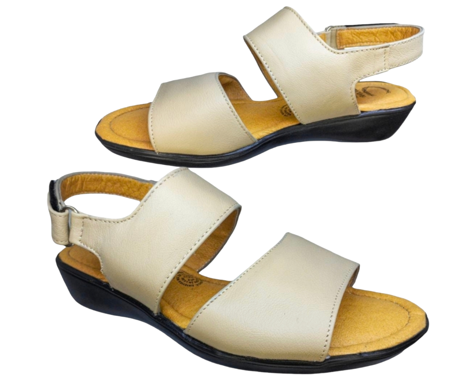 Foto 4 pulgar | Sandalias para Mujer Enco Footwear de Piel Soft Comfort Beiges