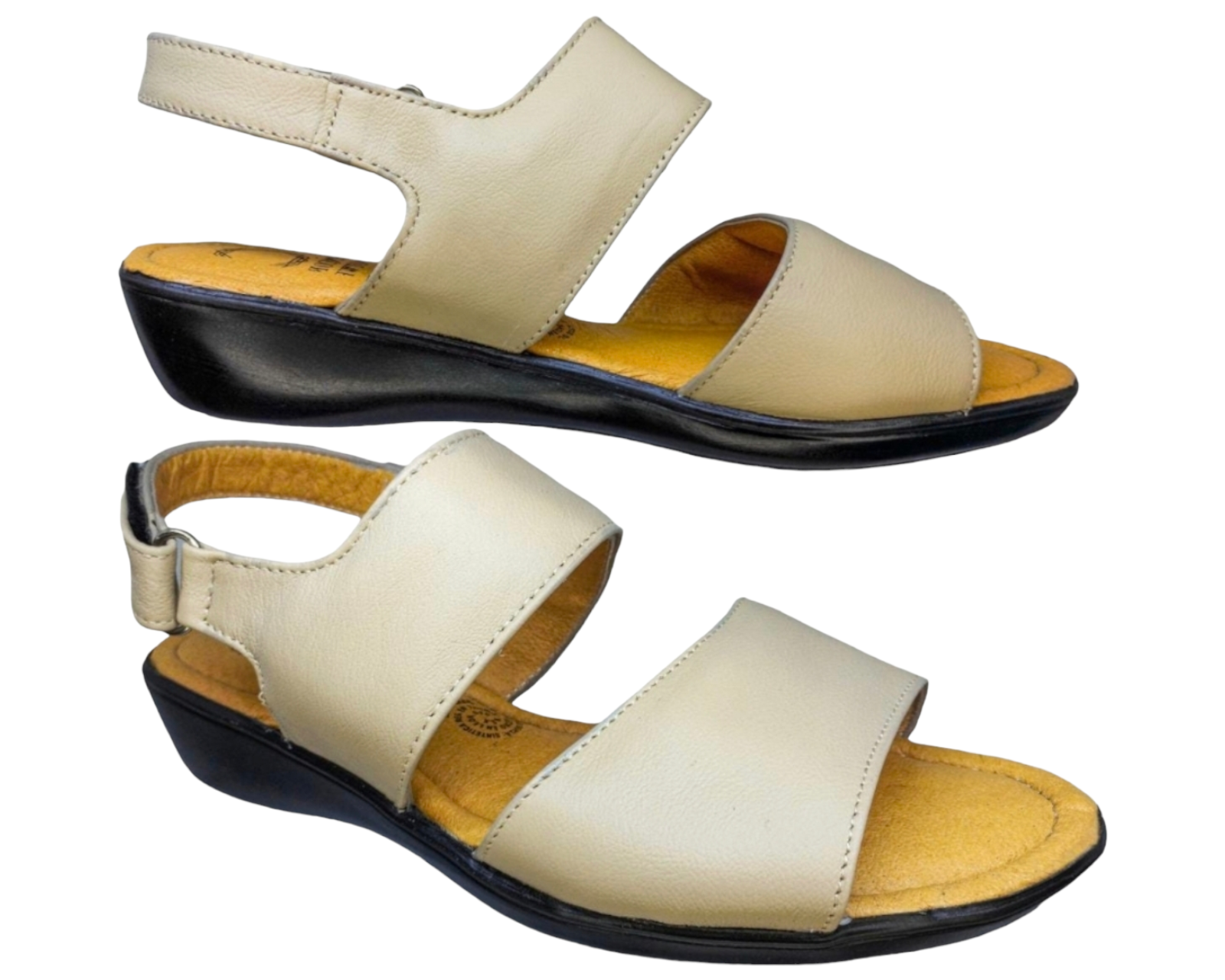 Foto 4 | Sandalias para Mujer Enco Footwear de Piel Soft Comfort Beiges