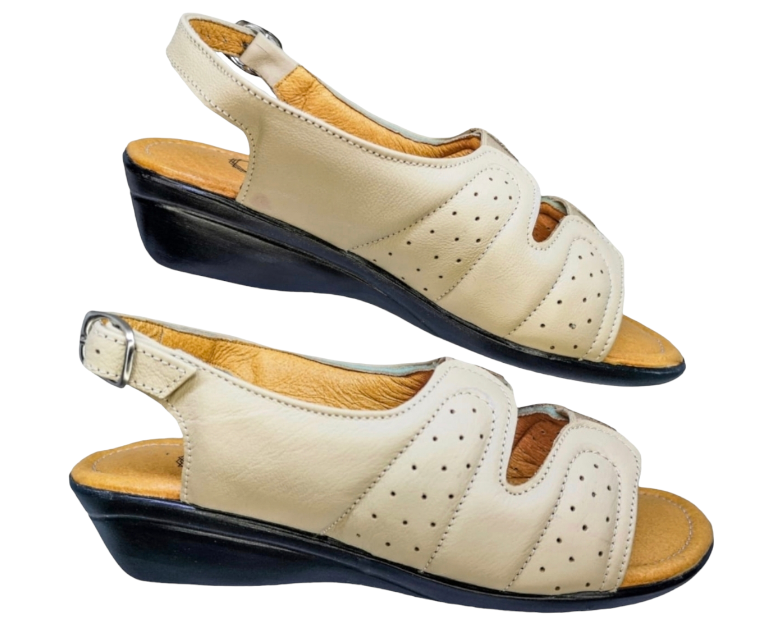 Foto 3 pulgar | Sandalias para Mujer Enco Footwear de Piel Soft Comfort Beiges