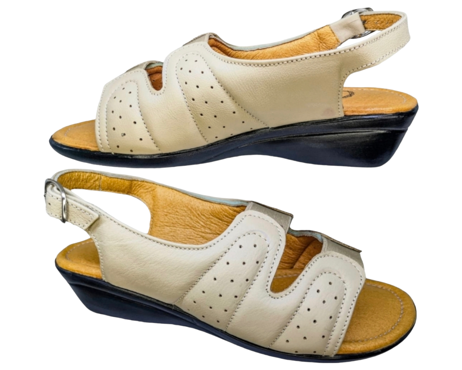 Foto 4 pulgar | Sandalias para Mujer Enco Footwear de Piel Soft Comfort Beiges