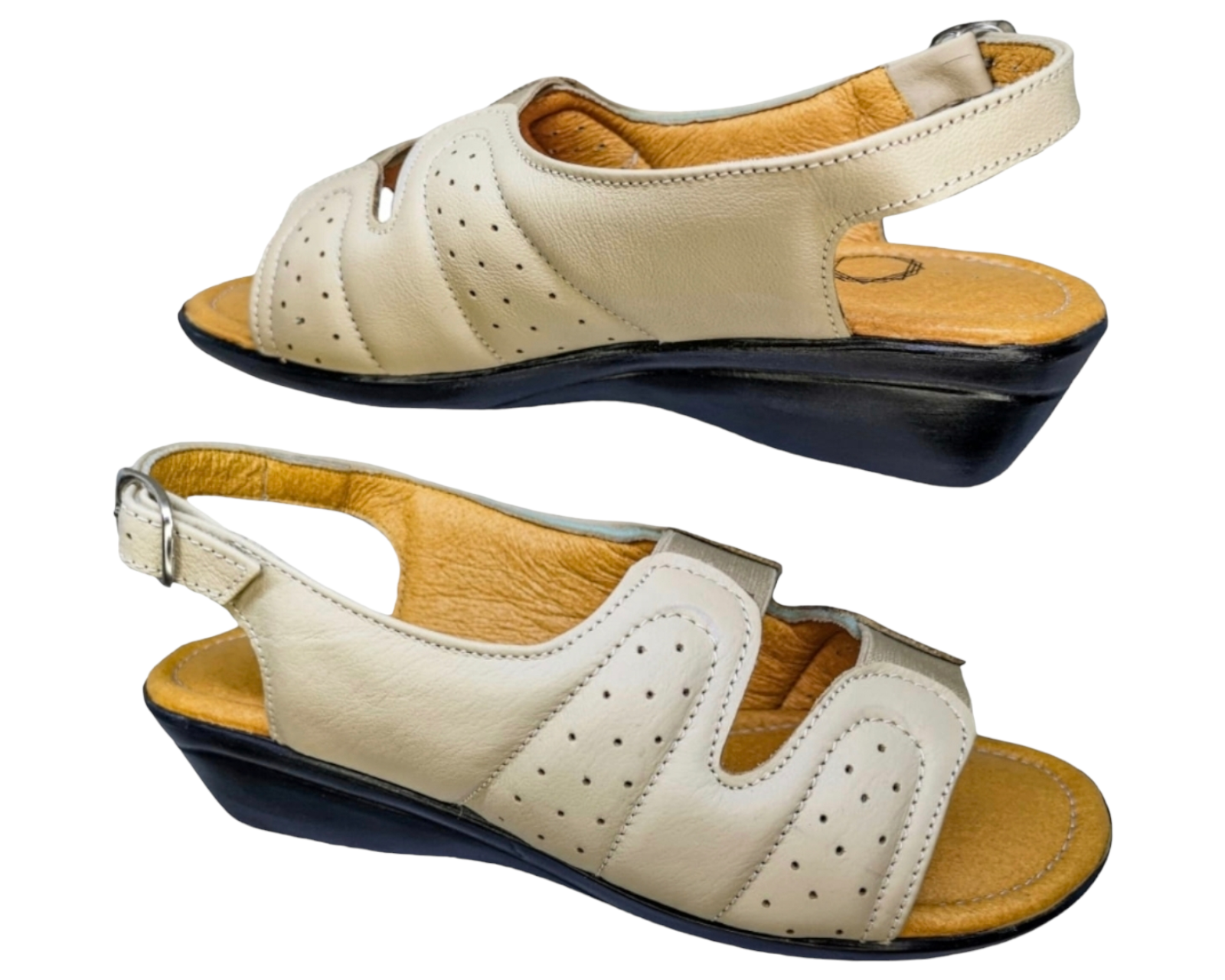 Foto 5 pulgar | Sandalias para Mujer Enco Footwear de Piel Soft Comfort Beiges