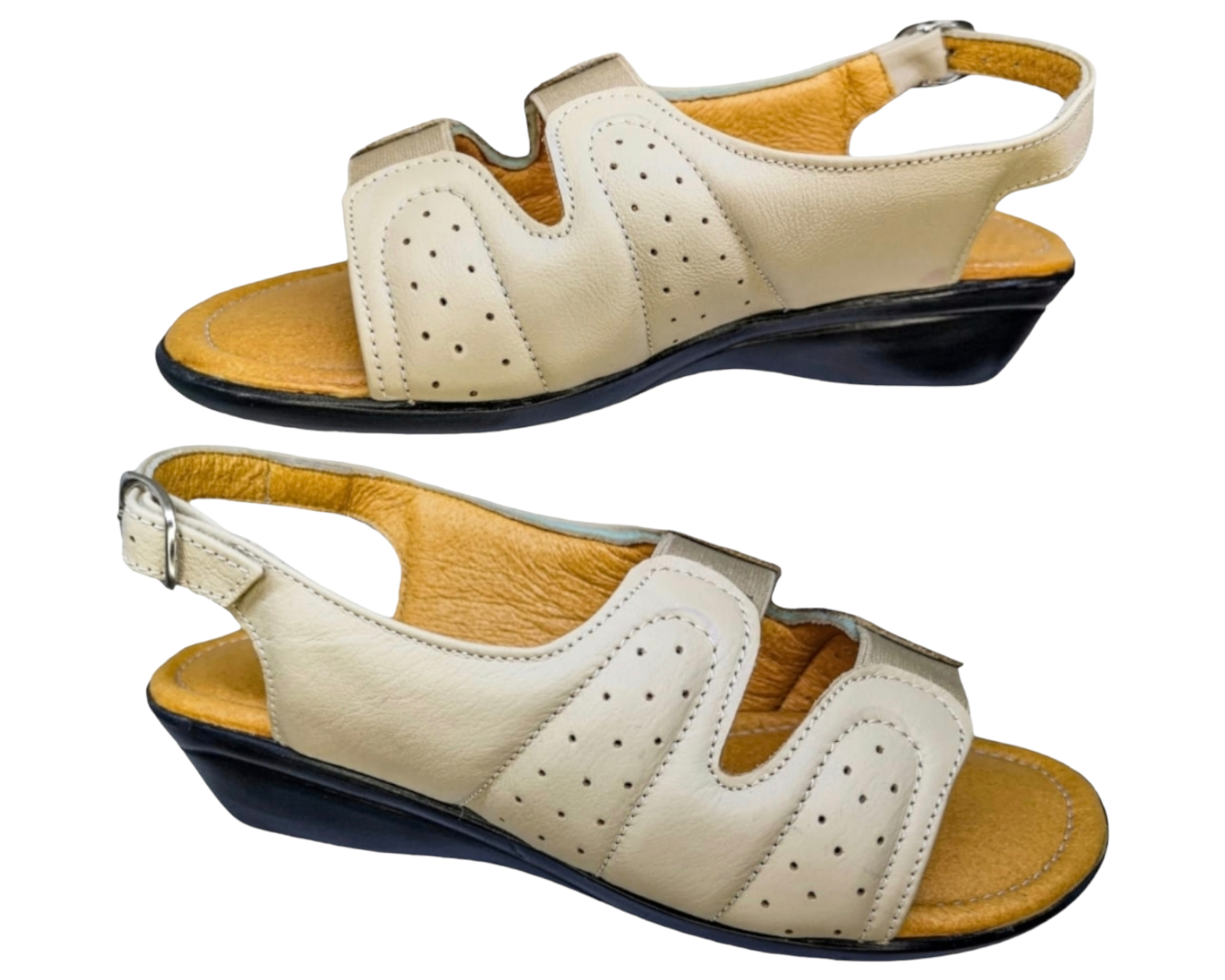 Foto 6 pulgar | Sandalias para Mujer Enco Footwear de Piel Soft Comfort Beiges