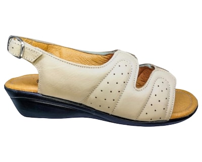Foto 6 | Sandalias para Mujer Enco Footwear de Piel Soft Comfort Beiges