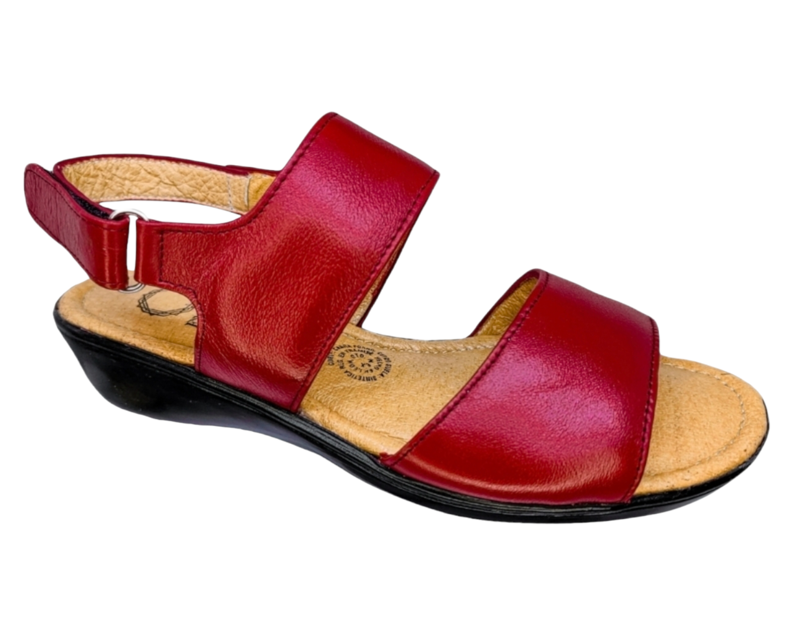 Foto 2 pulgar | Sandalias para Mujer Enco Footwear de Piel Soft Comfort Rojas