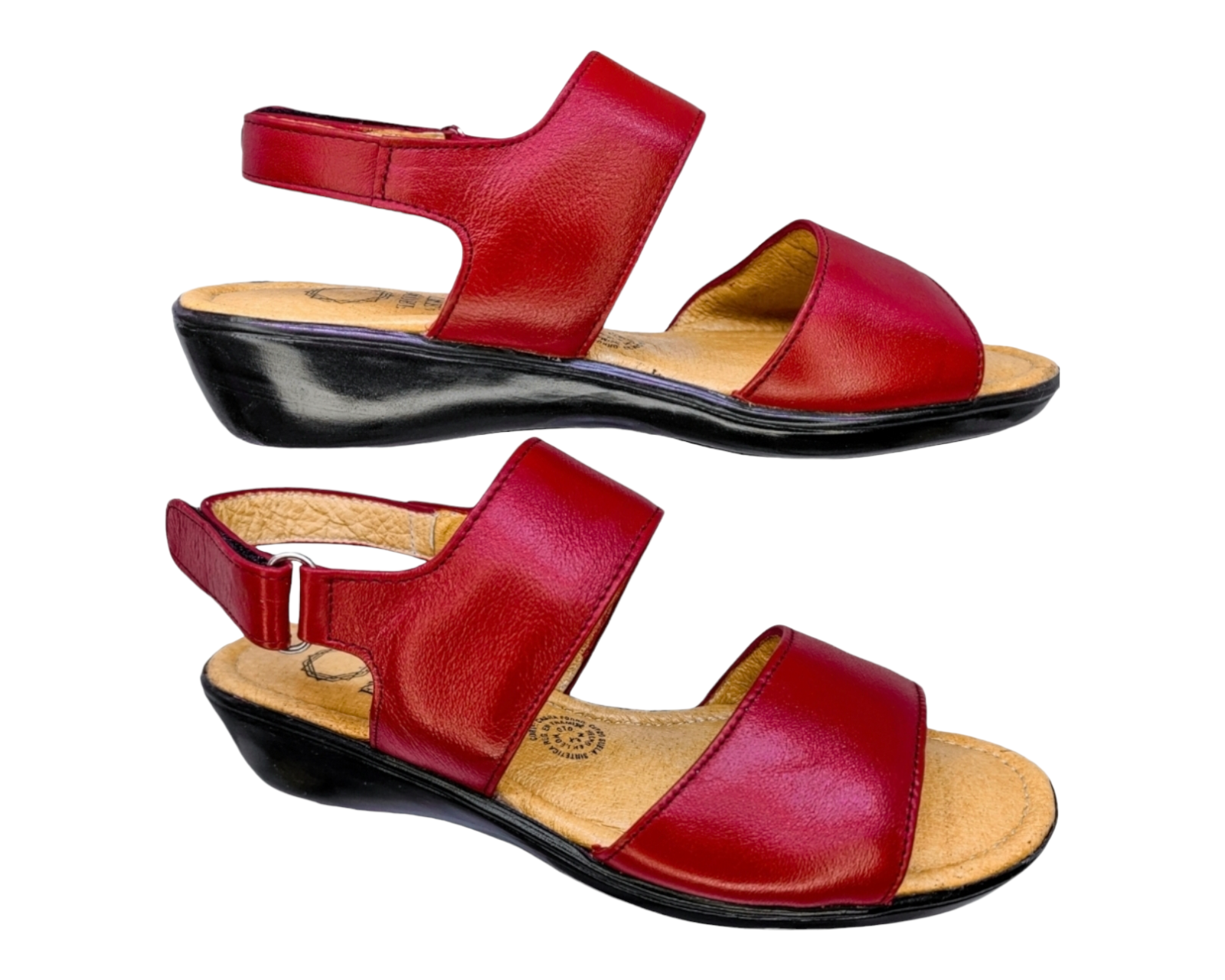 Foto 4 pulgar | Sandalias para Mujer Enco Footwear de Piel Soft Comfort Rojas