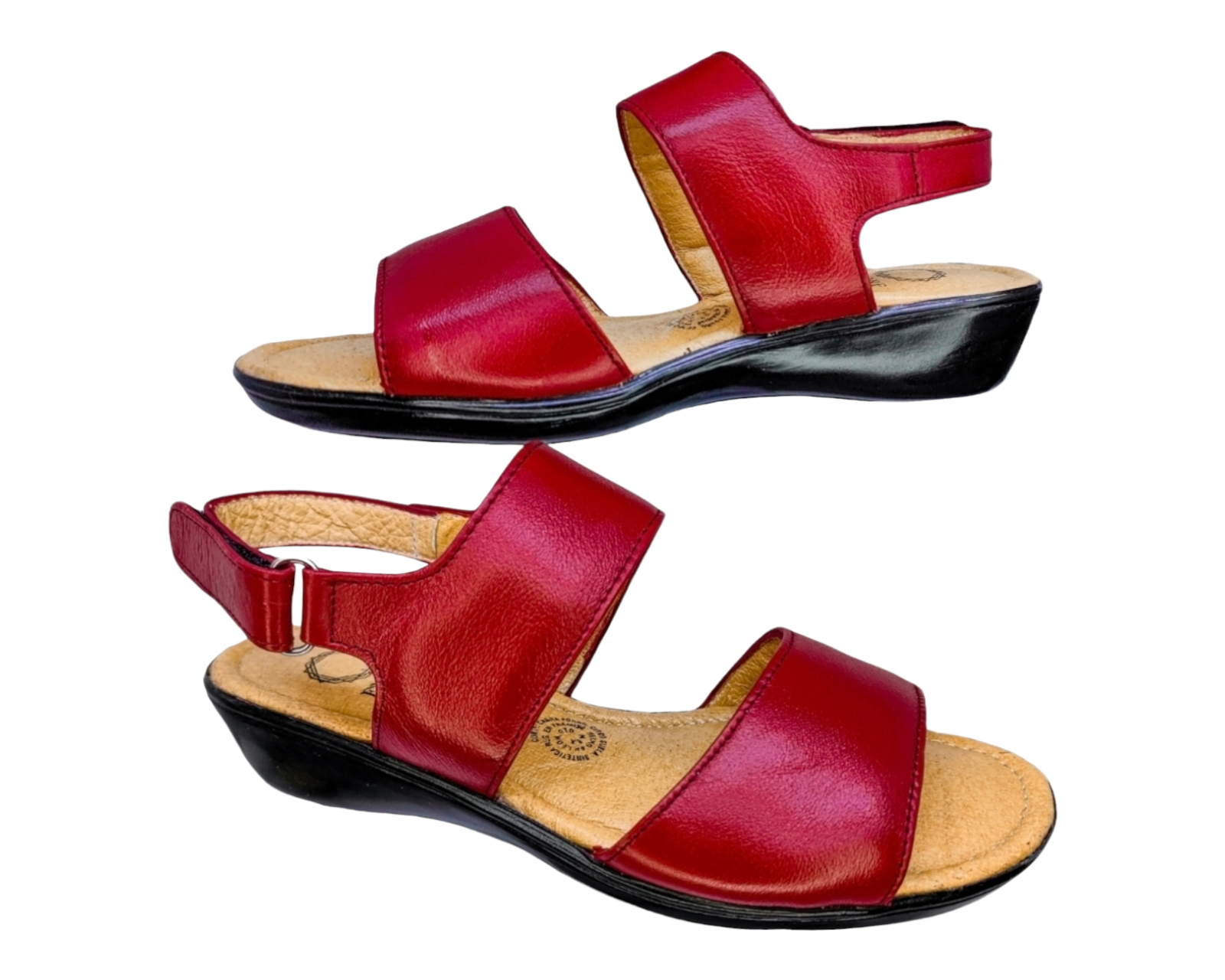 Foto 5 pulgar | Sandalias para Mujer Enco Footwear de Piel Soft Comfort Rojas