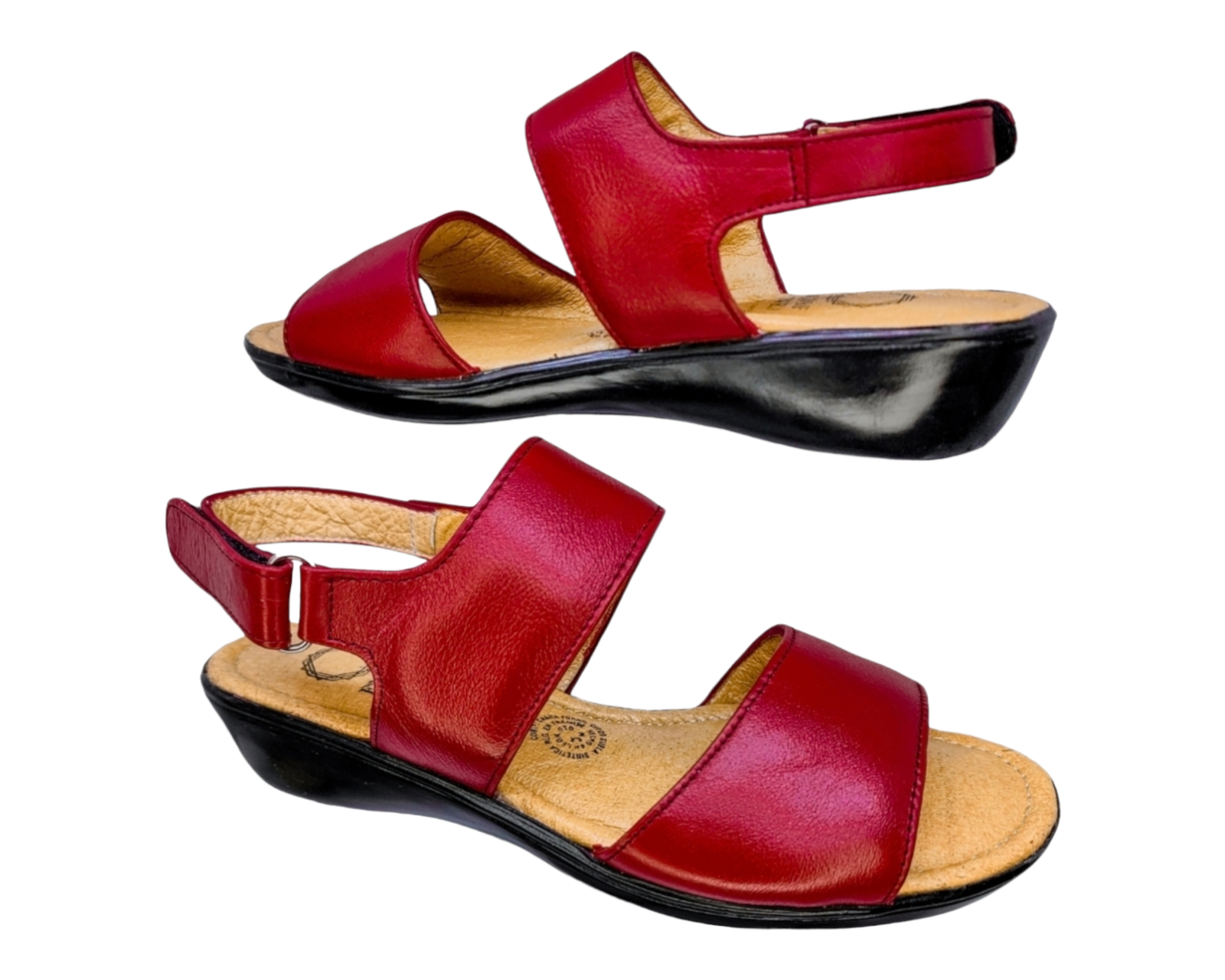 Foto 6 pulgar | Sandalias para Mujer Enco Footwear de Piel Soft Comfort Rojas