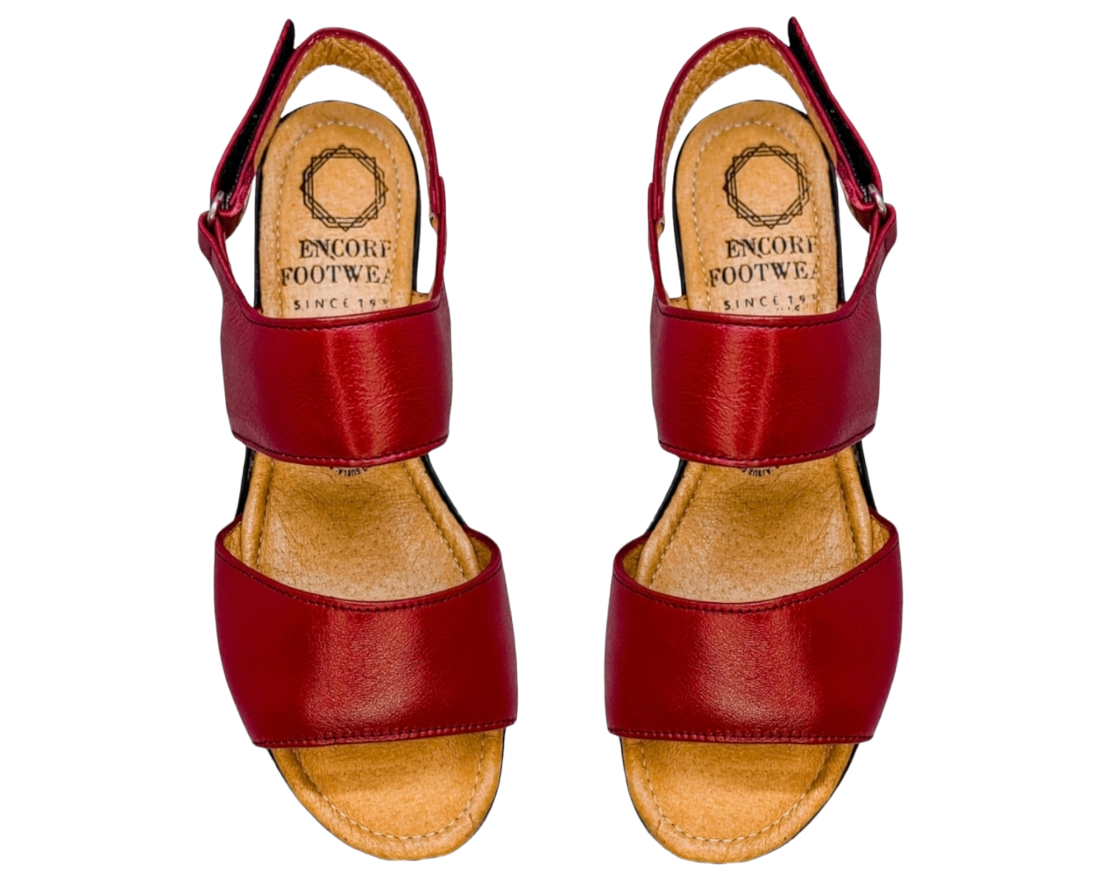 Foto 9 pulgar | Sandalias para Mujer Enco Footwear de Piel Soft Comfort Rojas