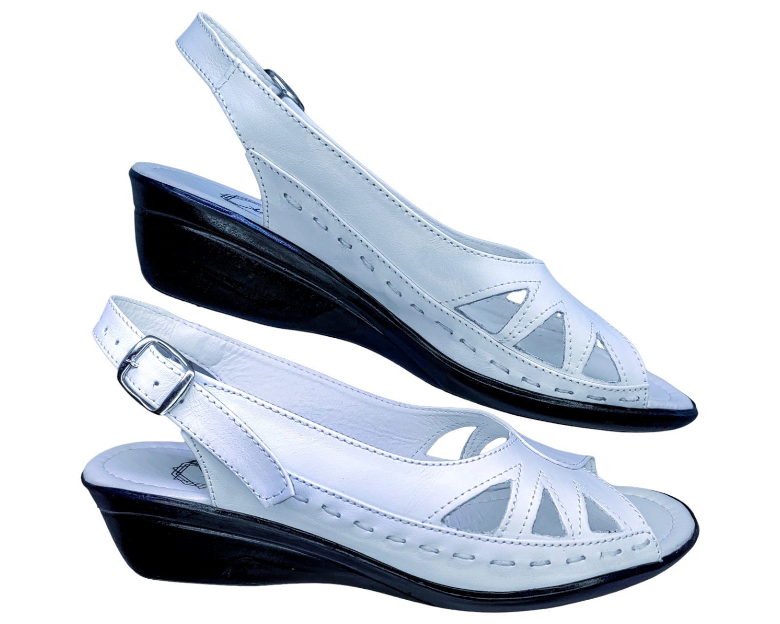 Foto 5 pulgar | Sandalias Enco Footwear de Piel Blancas para Mujer