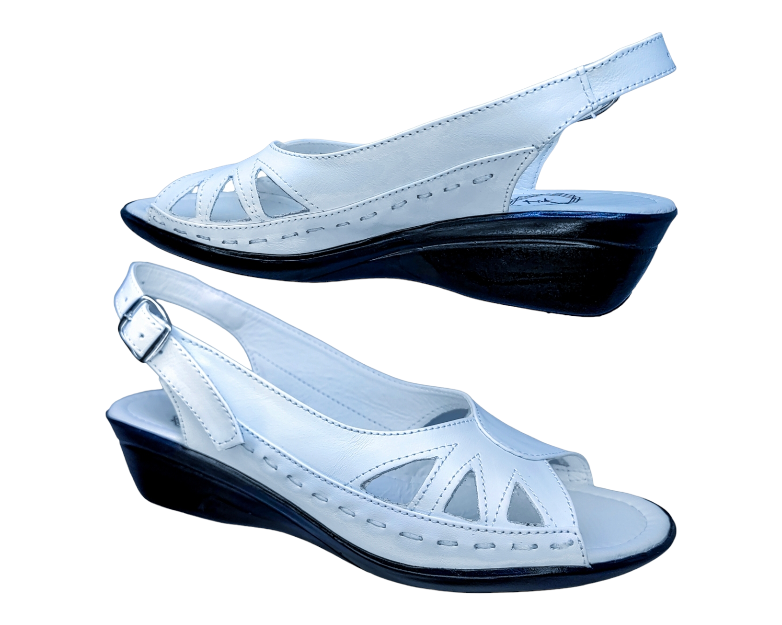 Foto 6 | Sandalias Enco Footwear de Piel Blancas para Mujer