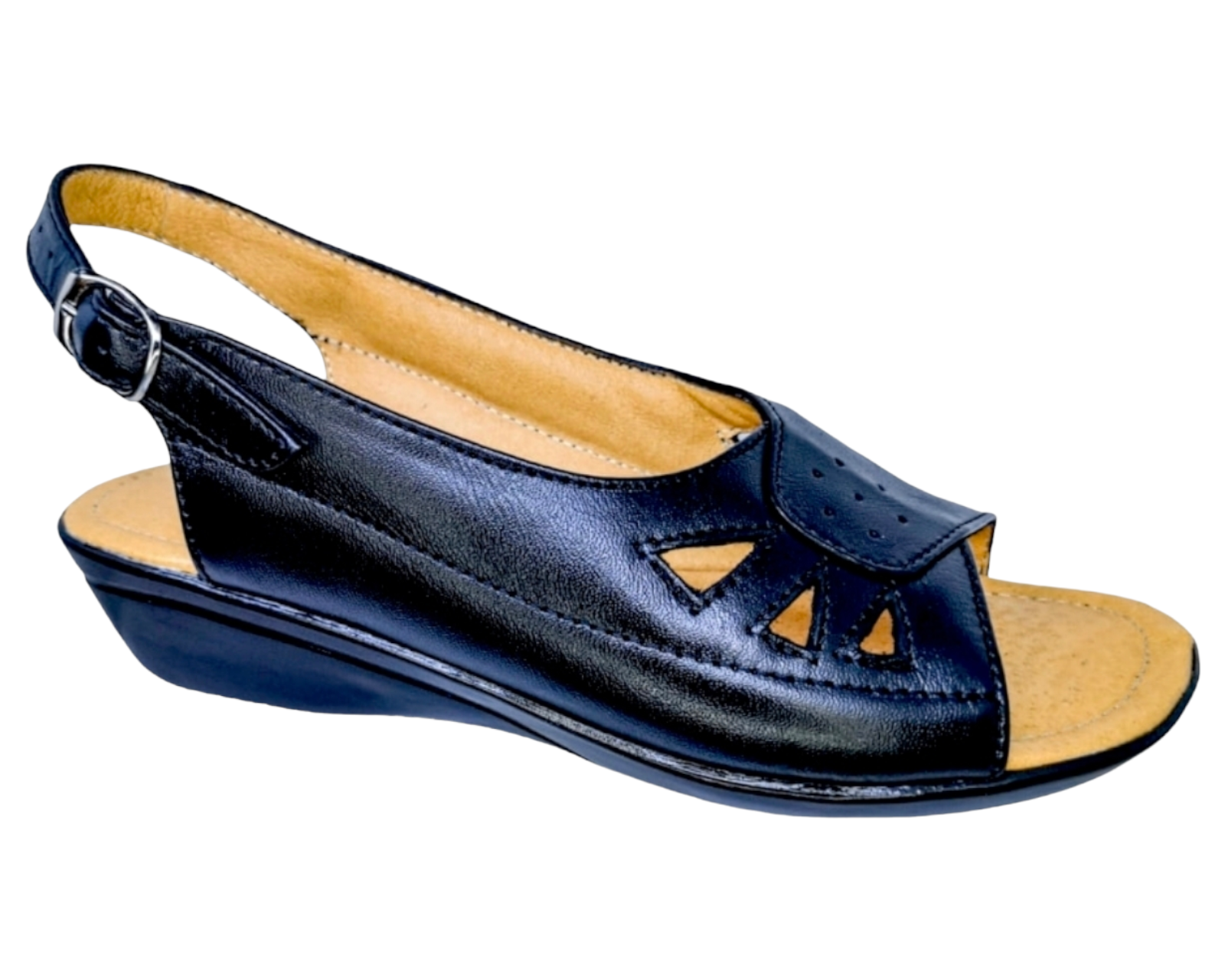 Foto 2 pulgar | Sandalias para Mujer Enco Footwear de Piel Soft Comfort Negras