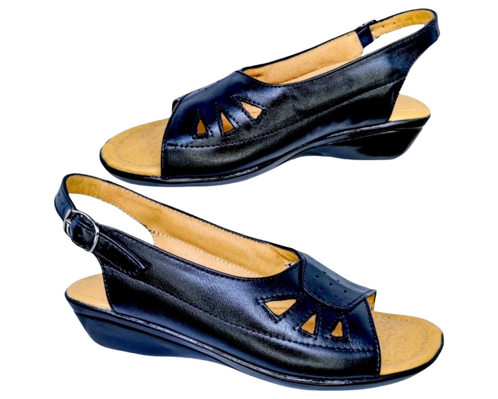 Foto 6 pulgar | Sandalias para Mujer Enco Footwear de Piel Soft Comfort Negras