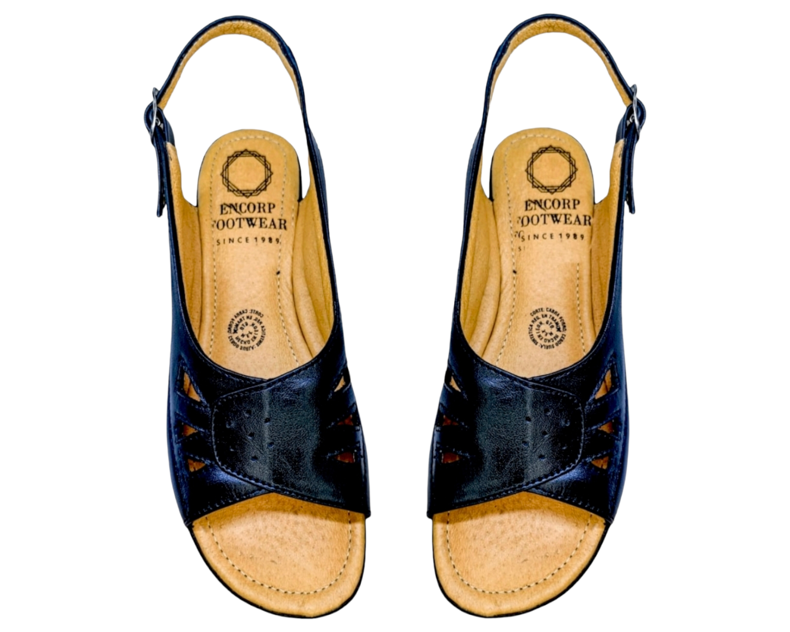 Foto 9 pulgar | Sandalias para Mujer Enco Footwear de Piel Soft Comfort Negras