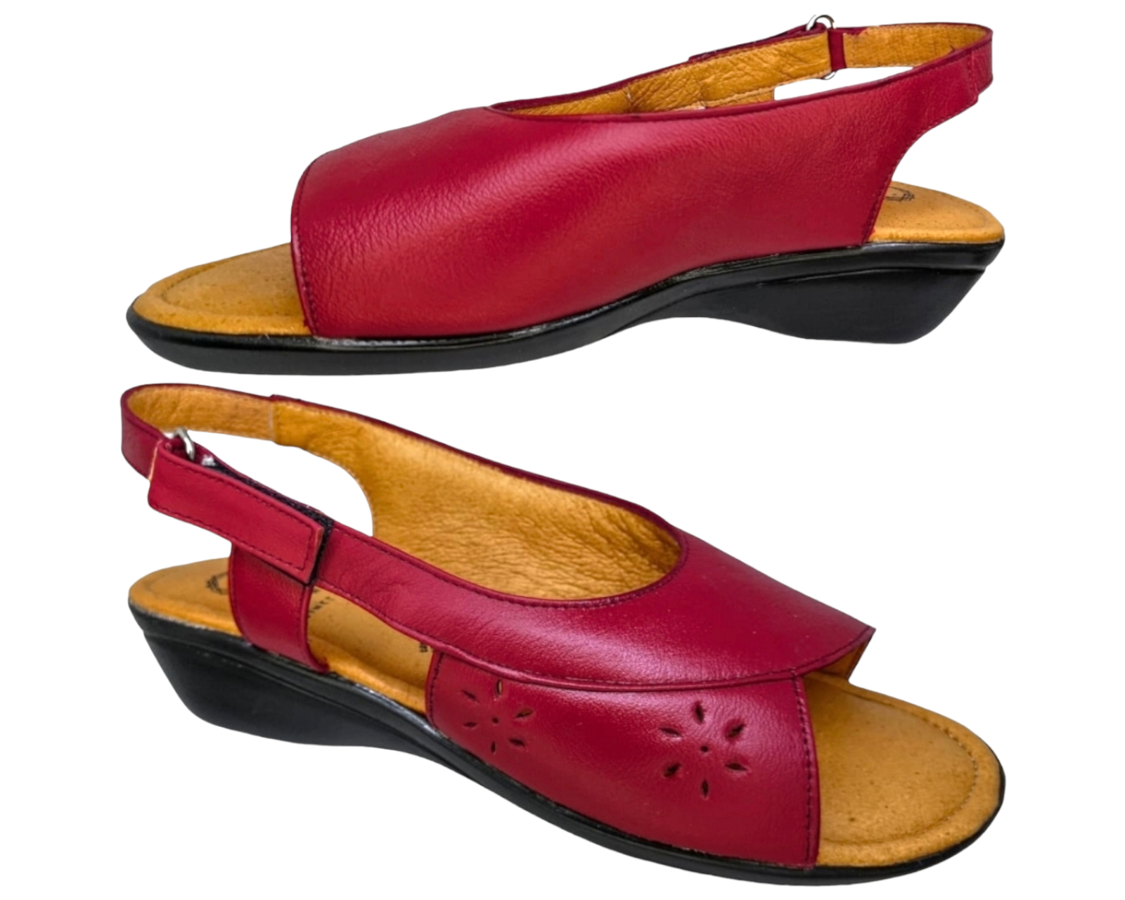 Foto 4 pulgar | Sandalias para Mujer Enco Footwear de Piel Soft Comfort Rojas