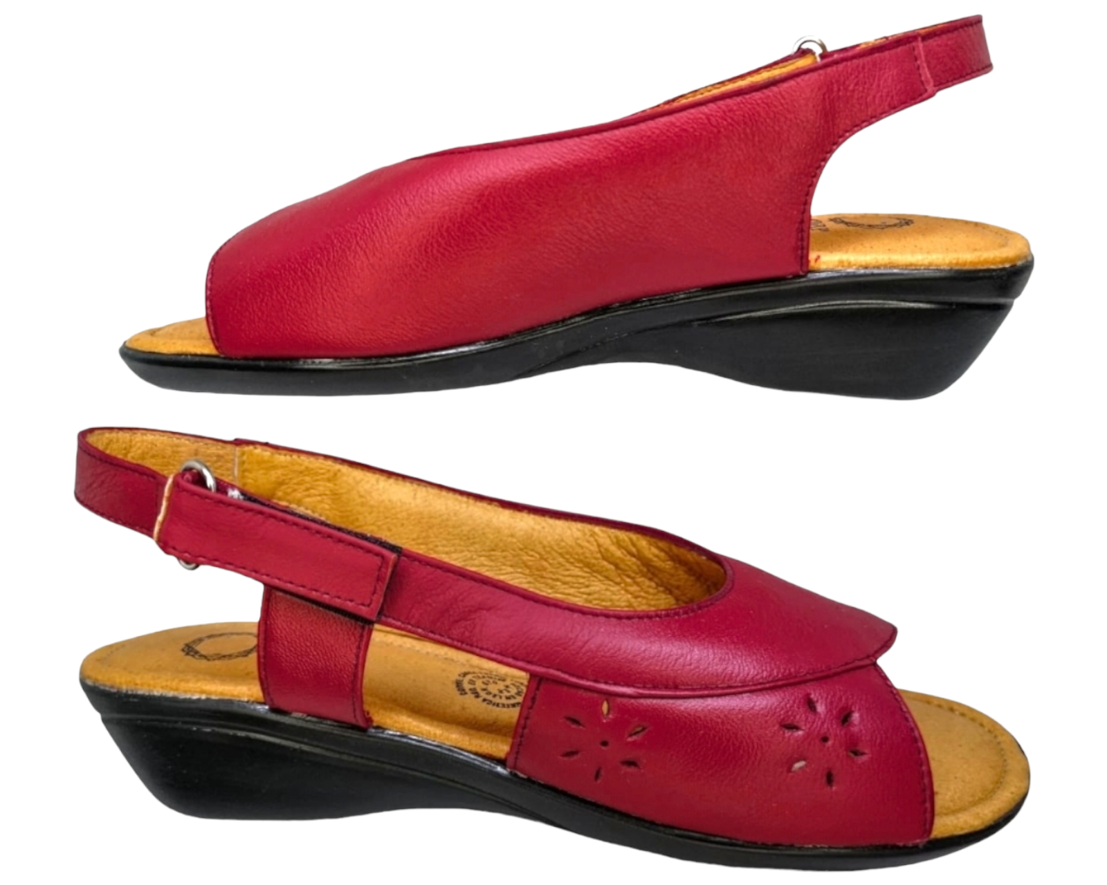 Foto 7 pulgar | Sandalias para Mujer Enco Footwear de Piel Soft Comfort Rojas