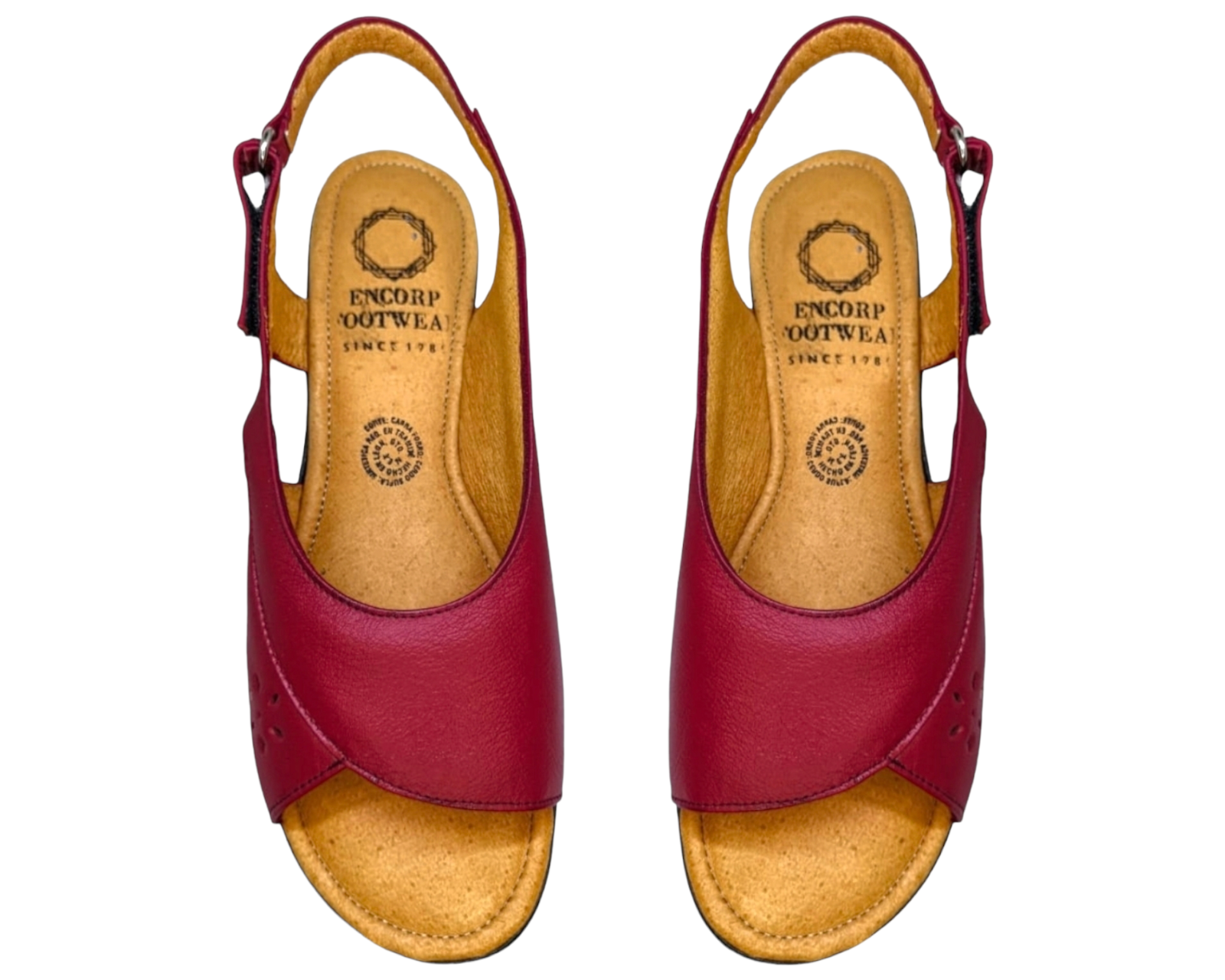 Foto 9 pulgar | Sandalias para Mujer Enco Footwear de Piel Soft Comfort Rojas