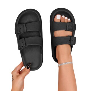 Foto 2 | Sandalias Antideslizantes Sand-1009 Negras Duraderas