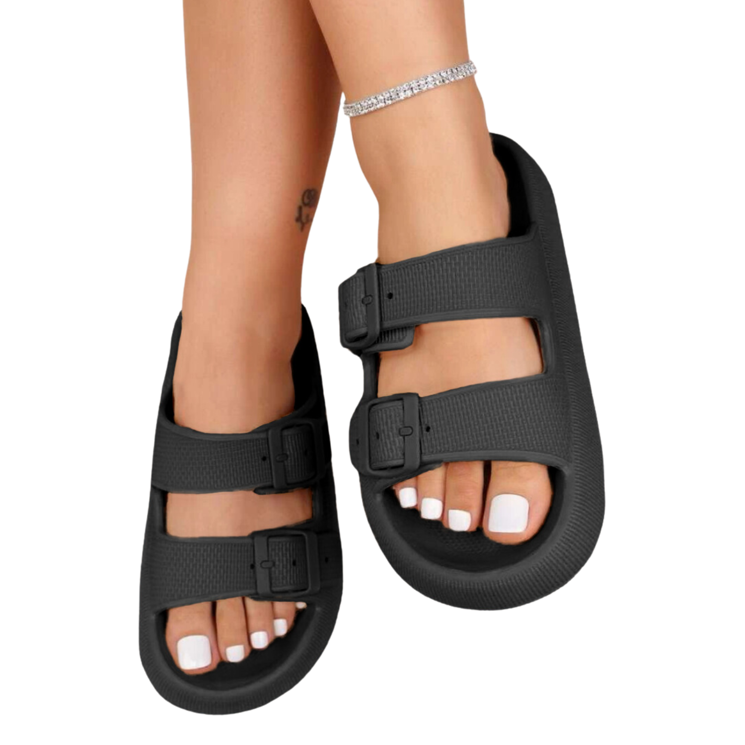 Foto 3 | Sandalias Antideslizantes Sand-1009 Negras Duraderas