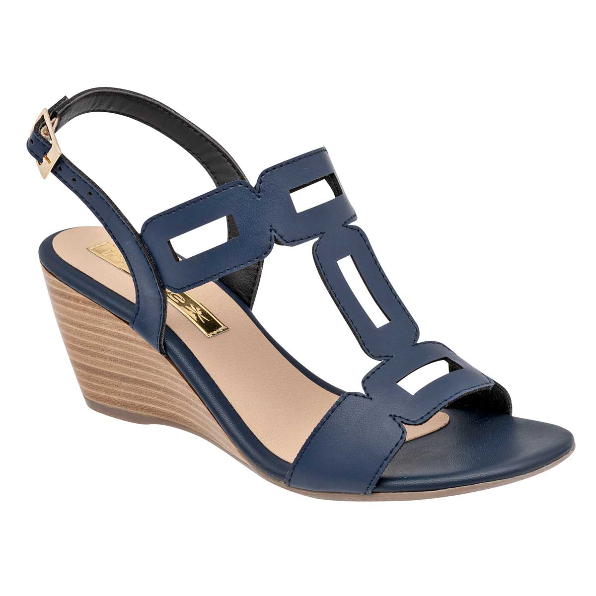Foto 2 pulgar | Sandalias Paulie 109218-1 Azul Marino para Mujer
