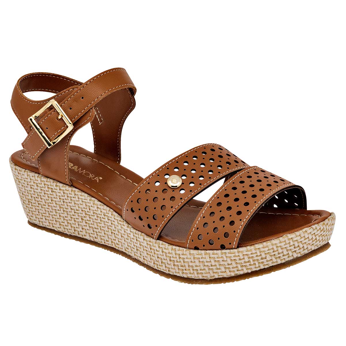 Foto 2 pulgar | Sandalias MoraMora Camel para Mujer