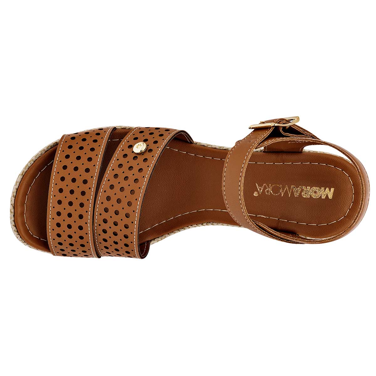 Foto 3 pulgar | Sandalias MoraMora Camel para Mujer