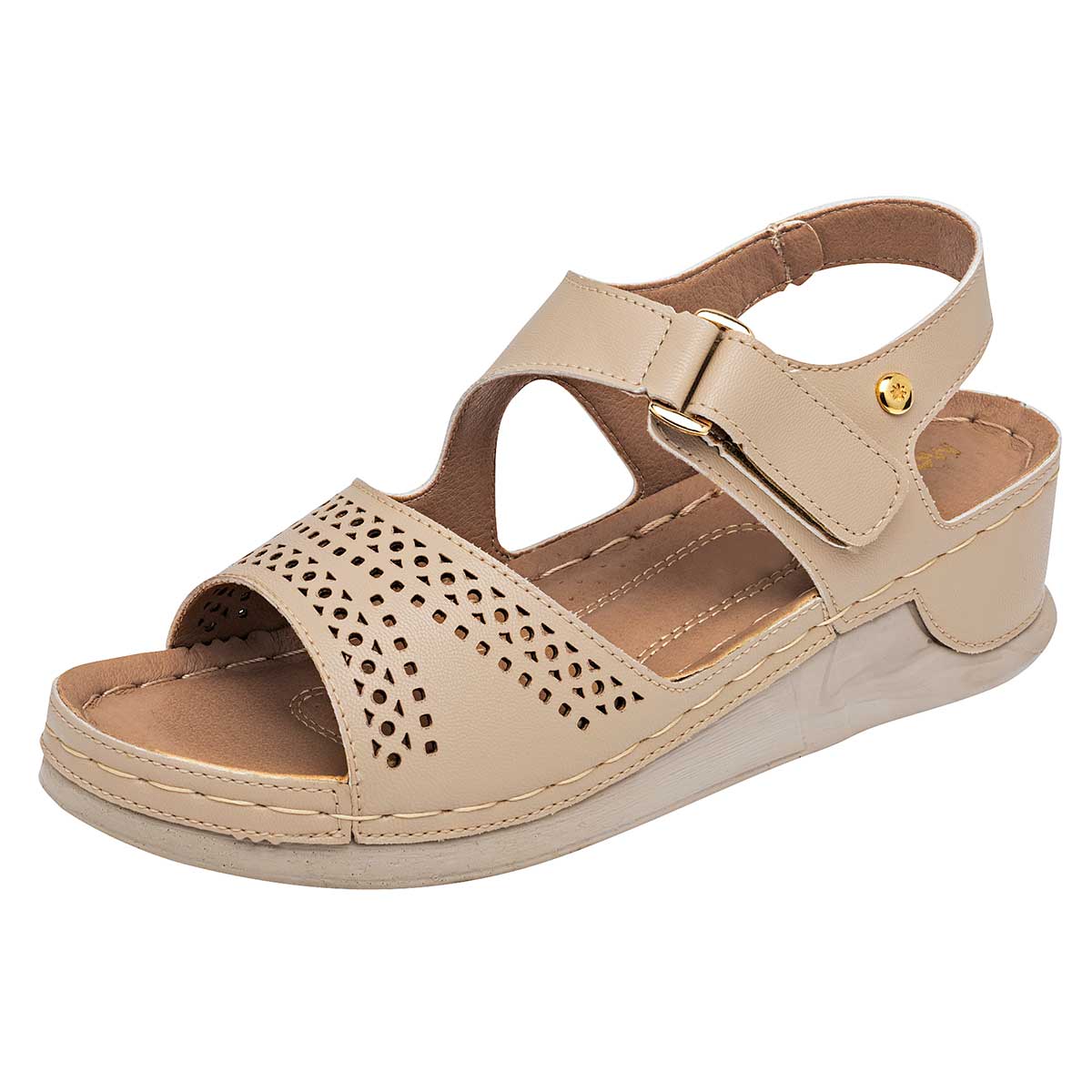 Sandalia para Mujer Mora Confort Beige 112215-1