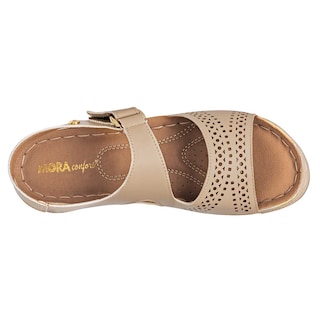 Foto 2 | Sandalia para Mujer Mora Confort Beige 112215-1
