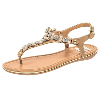 Foto 1 | Sandalia Lady One Beige 66278-1 para Mujer