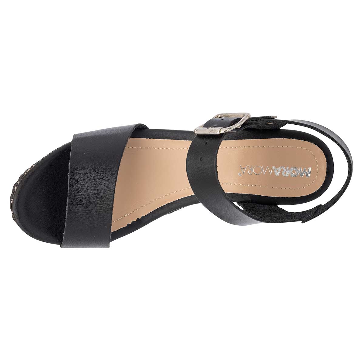 Foto 3 pulgar | Sandalias MoraMora Negras para Mujer
