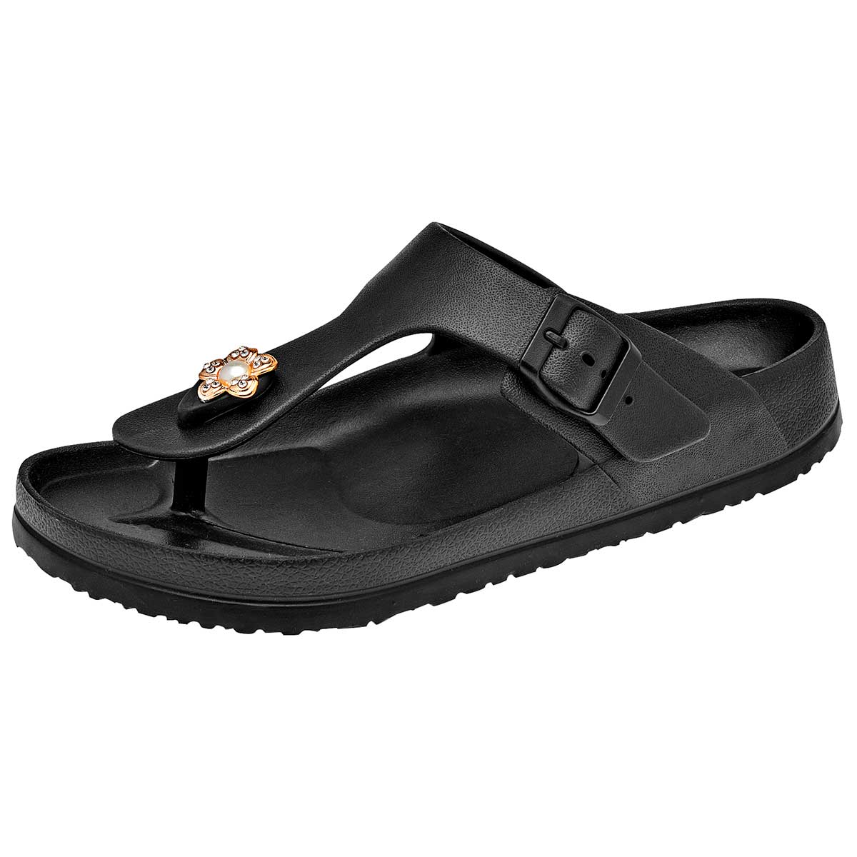 Foto 2 pulgar | Sandalias Evalight  98521-1 Negras para Mujer