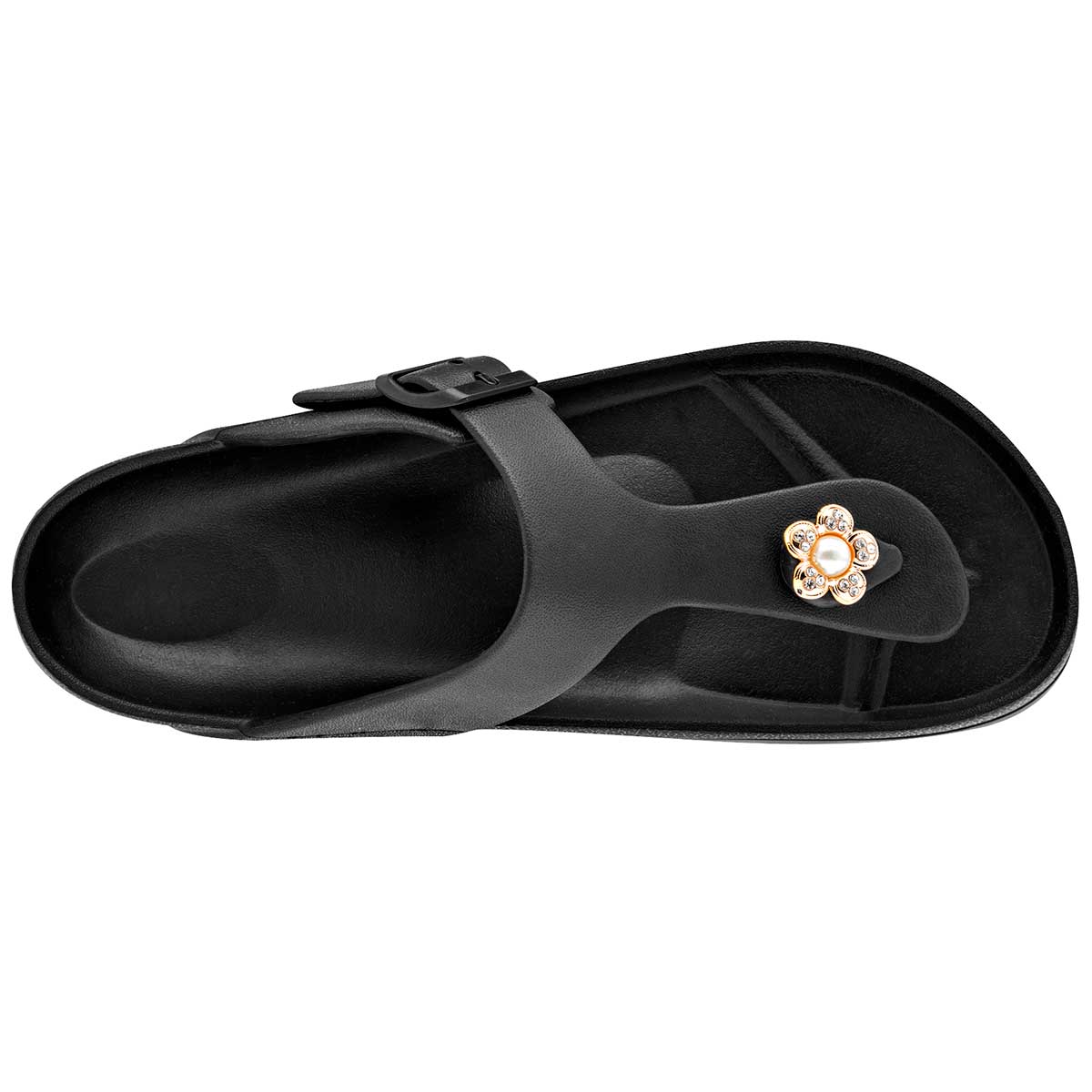 Foto 3 pulgar | Sandalias Evalight  98521-1 Negras para Mujer