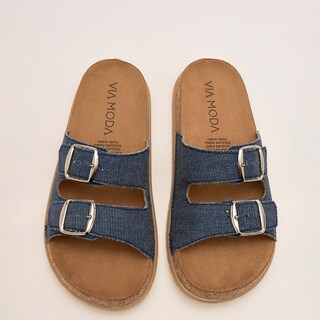 Foto 3 | Sandalias Via Moda Azul para Mujer