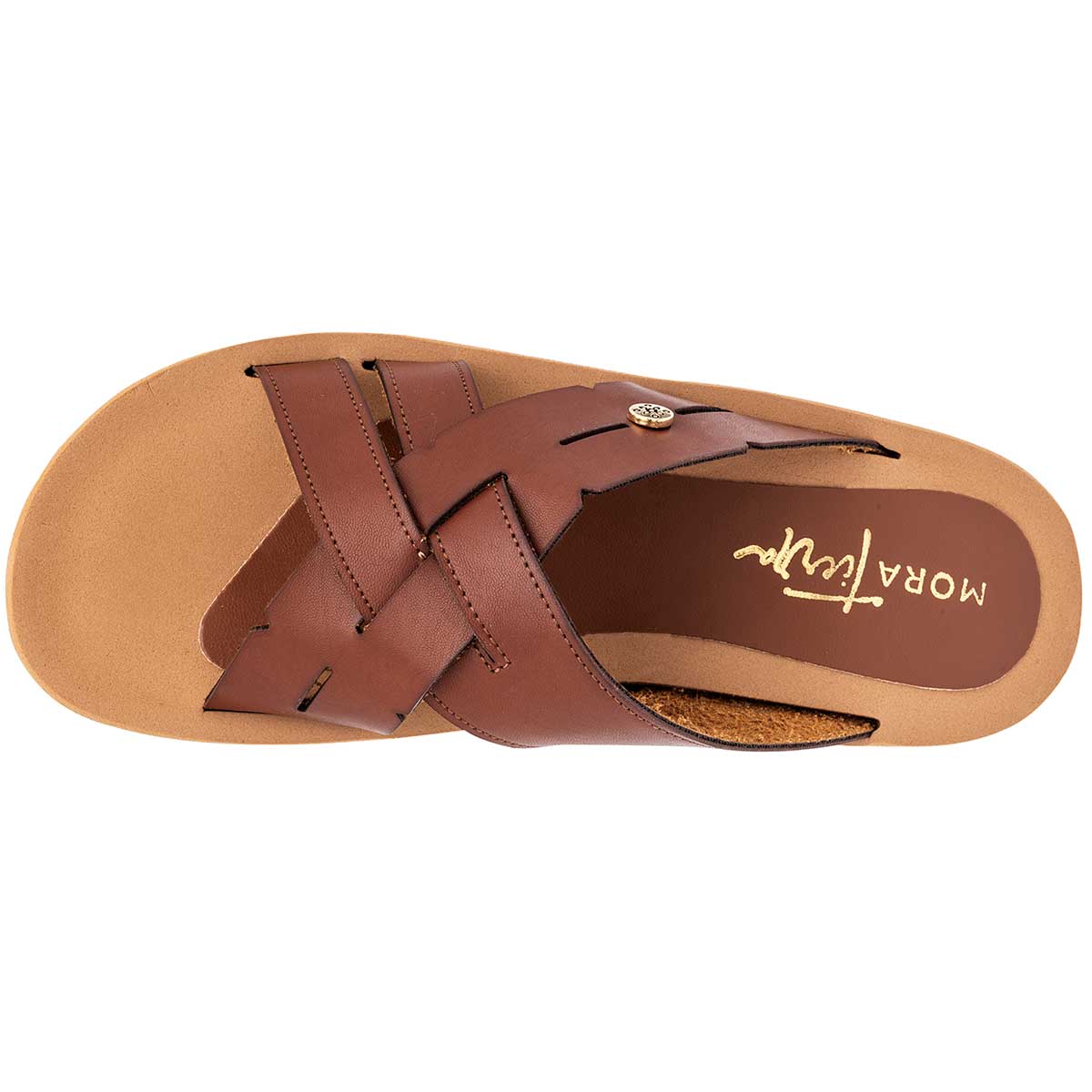 Foto 3 pulgar | Sandalias Mora Tierra Marrones para Mujer