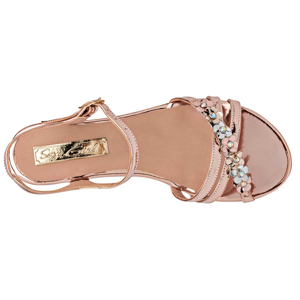 Foto 2 | Sandalias Sexy Girls Doradas para Mujer