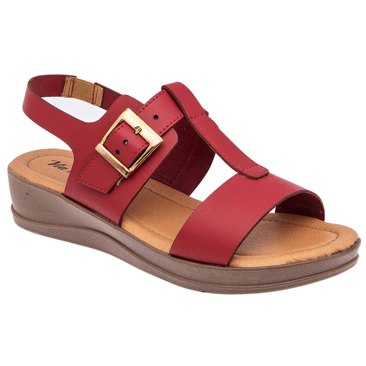 Sandalias Via Moda117358-1 Rojas para Mujer