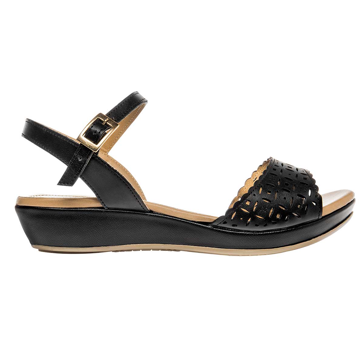 Foto 3 | Sandalias Kandy Live Negras para Mujer