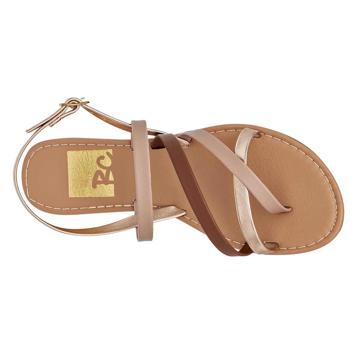 Foto 3 pulgar | Sandalia para Mujer Been Class Beige 108163-1