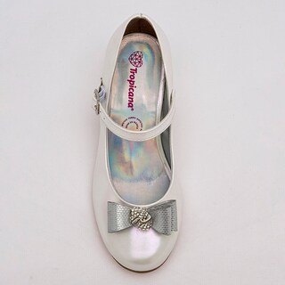 Foto 2 | Zapato de Graduación para Niña Tropicana Blanco Tornasol 121134-1