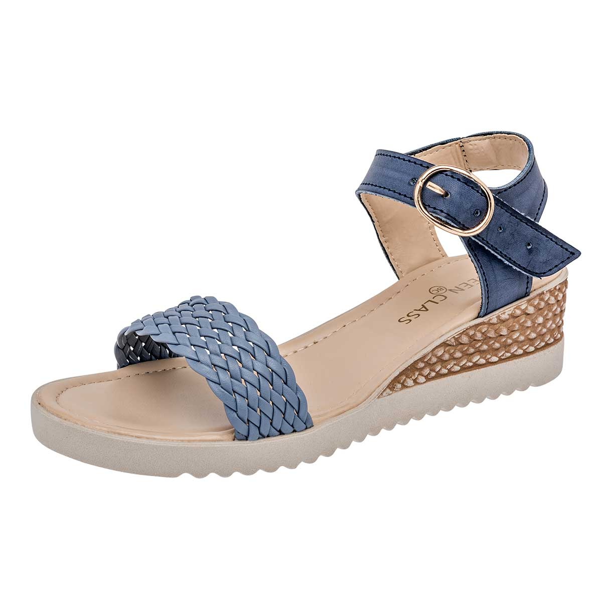 Sandalias Been Class Azules para Mujer