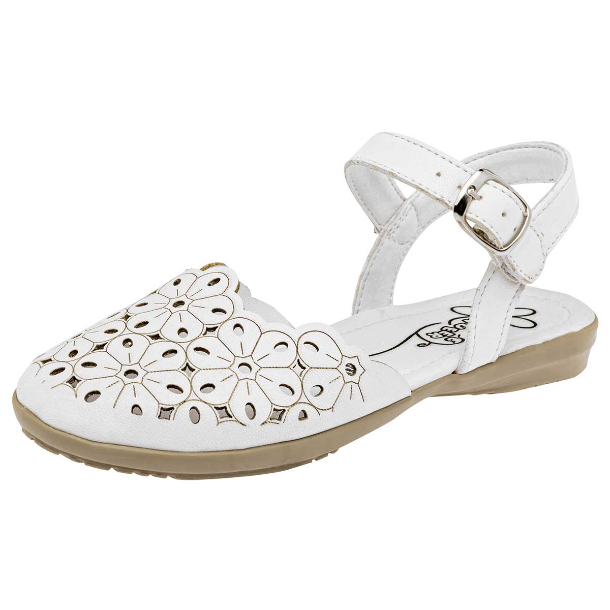 Foto 1 | Sandalias Yondeer 95268-2 Blancas para Mujer