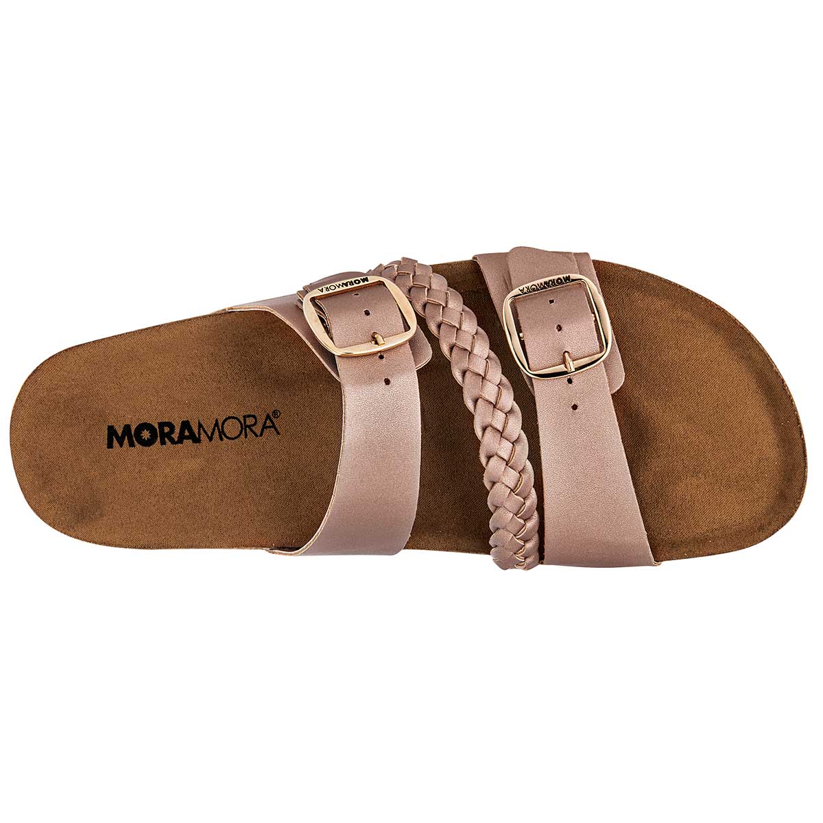 Foto 2 | Sandalias Moramora 117143-1 Doradas para Mujer