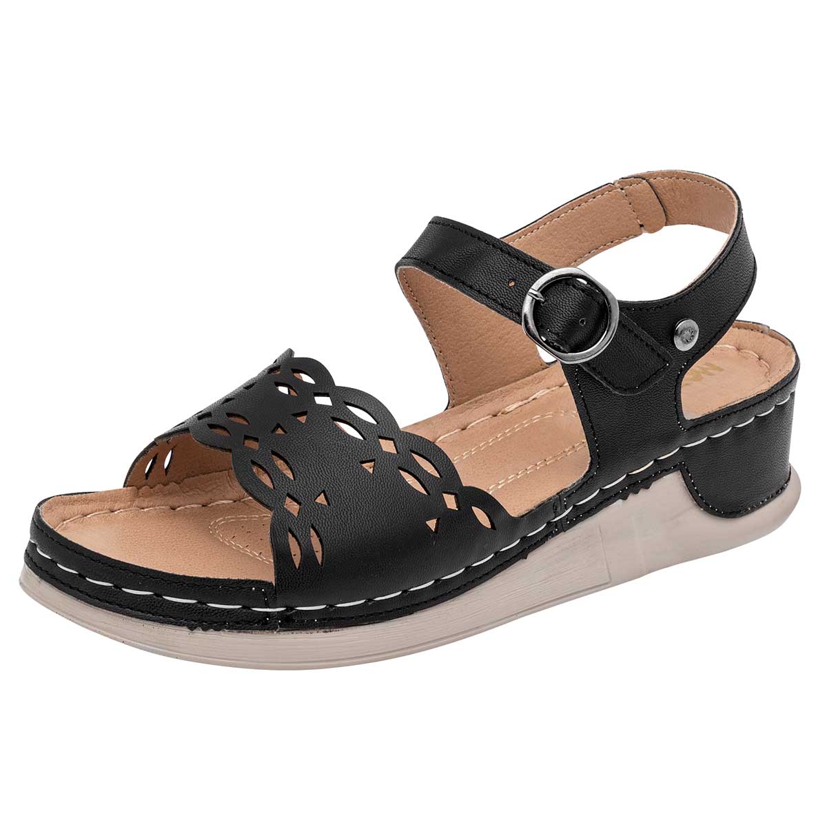 Foto 2 pulgar | Sandalias Mora Confort 116733-1 Negras para Mujer